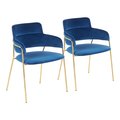 Lumisource Napoli Chair - Set of 2 PR CH-NAPOLI AUVBU2